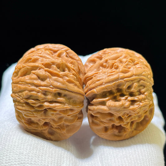 "Millstone" Mopan Wenwan Walnuts Pair | 42.0mm x 40.0mm | MP-1110