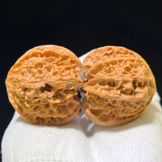 The "Concave Base Apple Orchard" (Ao Di Pingguoyuan) Premium Low-Profile Pair | 41.0mm x 39.0mm | Classic Ingot Posture | ADPGY-1101