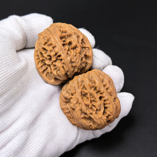 The "General's Shoulders" (Hua Bei Jiang Jun Pang) Pair | 39.0mm x 38.0mm | HBZJB-01