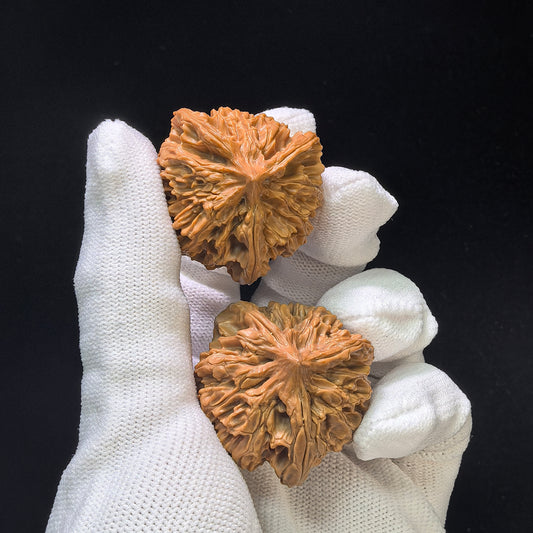 The "Qi Shan Three-Rib" (Qi Shan San Leng) Premium Hand-Twirling Pair | 35.0mm x 35.0mm | 1:1 Perfect Stance | QSSN-401E