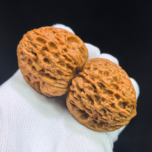 "Grand Reunion / Great Sphere" Datuanyuan DTY-17C6C Low-Profile Wenwan Walnuts Pair | 41.0mm x 41.0mm | DTY-17C6C