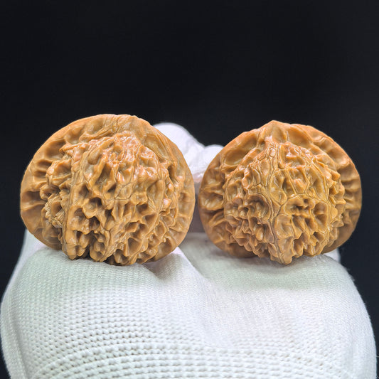 „Palastlaterne“ Gongdeng Wenwan Walnüsse Paar | 40,0 mm x 35,0 mm | GD-1405