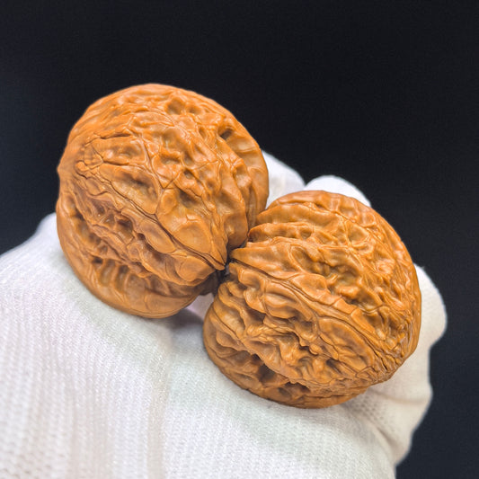 "Mühlstein Geier" Mopan Zuoshandiao Spezialmutation Wenwan Walnüsse Paar | 36,0 mm x 36,0 mm | MPZSD-C233E