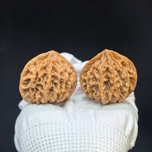 "Lantern Lionhead" Denglong Shizitou Classic Heritage Wenwan Walnuts Pair | 41.0mm x 39.0mm | DL-1501C