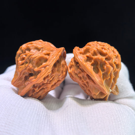The "Panshan Dolphin" (Xiao Hai Tun) Collector’s Pair | 35.0mm x 31.0mm | XHT-1201E