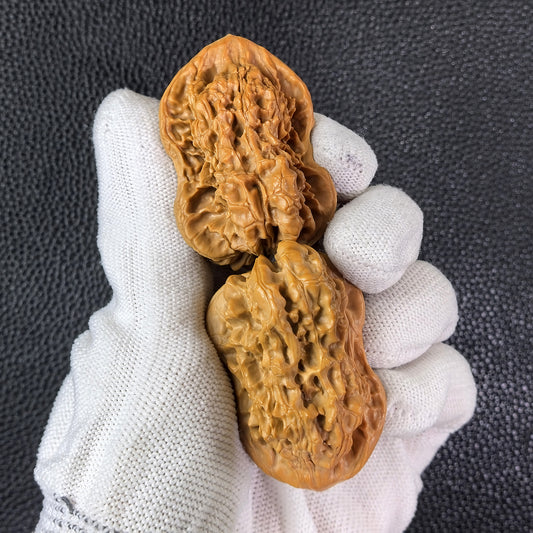 The "Fortune Gourd" (Hu Lu) Pair | 33.0mm x 38.0mm | FLHL-04