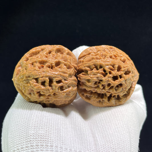 The "Water Dragon Vein" (Shui Long Wen) Balanced Robust Pair | 39.0mm x 39.0mm | SLW-801