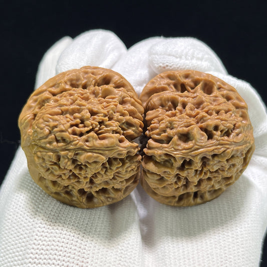 The "Nanjiang Stone" (Nan Jiang Shi) Ergonomic Giant Pair | 40.0mm x 38.0mm | NJS-903