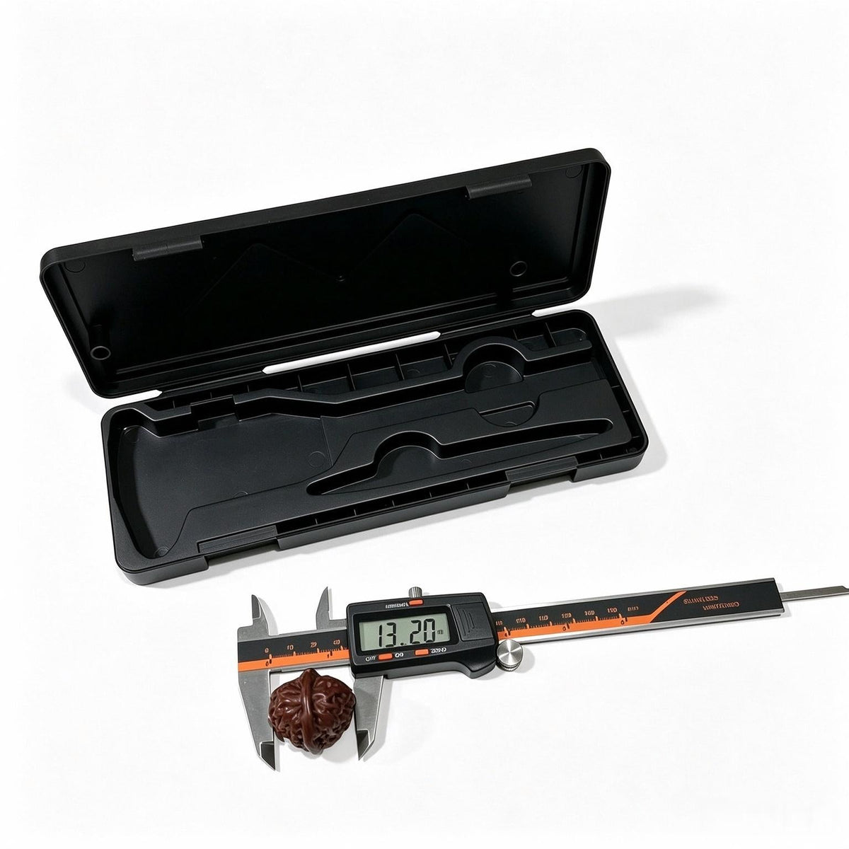 Precision Digital Vernier Caliper | Stainless Steel Electronic Micrometer with Large LCD Screen, mm/inch Conversion & Zero Function (Protective Case Included) - ThePatinaProject