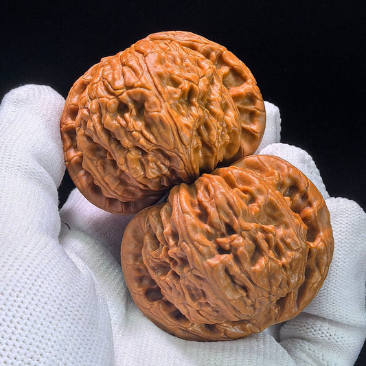 The "Imperial Flat-Top Lion" (Men Jian Bai Shi Zi) Grand Collector's Pair | 47.0mm x 46.0mm | Master Heirloom Class | BSJ-1304C - ThePatinaProject
