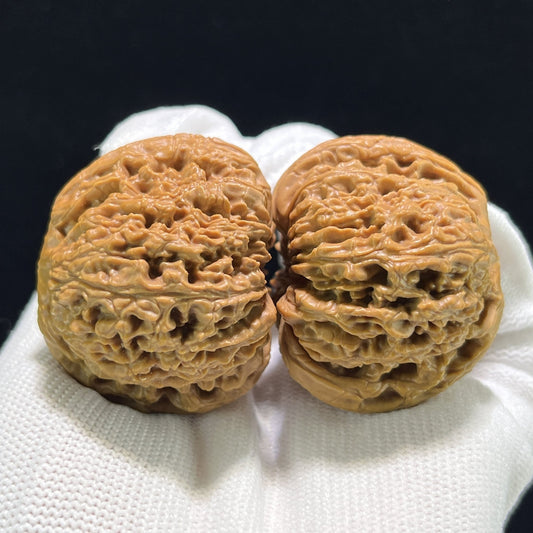 The "Nanjiang Stone" (Nan Jiang Shi) Balanced Giant Pair | 40.0mm x 39.0mm | NJS-901 - ThePatinaProject