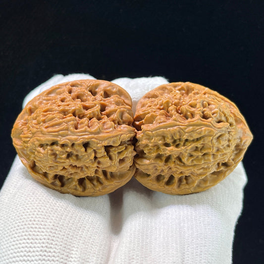 The "Nanjiang Stone" (Nan Jiang Shi) Premium Hand-Matched Pair | 40.0mm x 40.0mm | 1:1 Perfect Isometric Match | NJS-1004 - ThePatinaProject