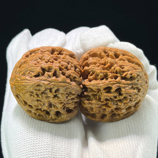 The "Nanjiangshi" (NJS) Classic Flat-Base Deep-Belly Pair | 40.0mm x 37.0mm | NJS-805 - ThePatinaProject