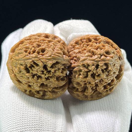 The "Nanjiangshi" (NJS) Classic Flat-Base Deep-Belly Pair | 40.0mm x 38.0mm | NJS-813 - ThePatinaProject