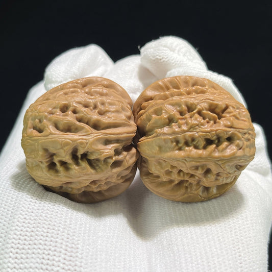 The "Pinggu Ingot" (Ping Gu Yuan Bao) Full-Bellied Wealth Pair | 35.0mm x 37.0mm | PGYB-902 - ThePatinaProject