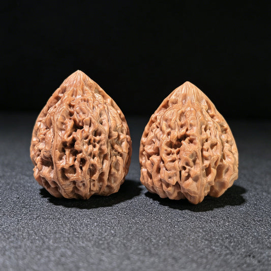 The "Seated Buddha" Guanmao Cross-Variety Pair | 34.0mm x 36.0mm | GMZF-1201E - ThePatinaProject