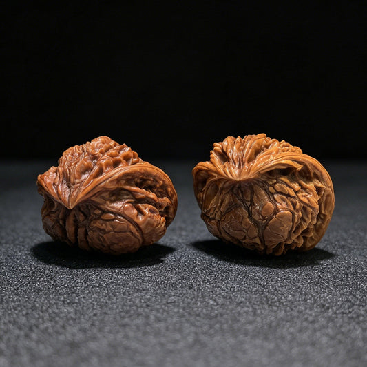 "The Serpent King & Queen" (Shewang Shehou) Scholar Walnuts Pair | 41.0mm x 35.0mm | Legendary Heritage Matching | Exclusive Collector Grade Masterpiece | Stock ID: SWSH-C01E - ThePatinaProject