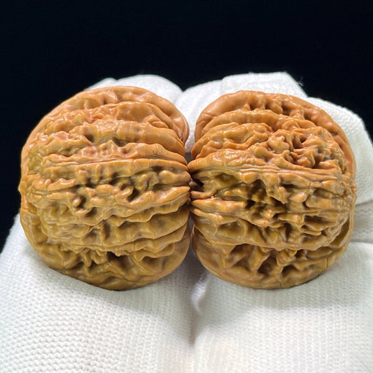 The "Sizuolou" (SZL) Classic Four-Tower Lion Head Pair | 43.0mm x 40.0mm | SZL-808 - ThePatinaProject
