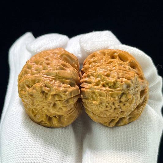 The "Squat Pumpkin" (Nan Gua Dun) Deep-Bellied Hand-Stimulator | 40.0mm x 43.0mm | NGD-804 - ThePatinaProject