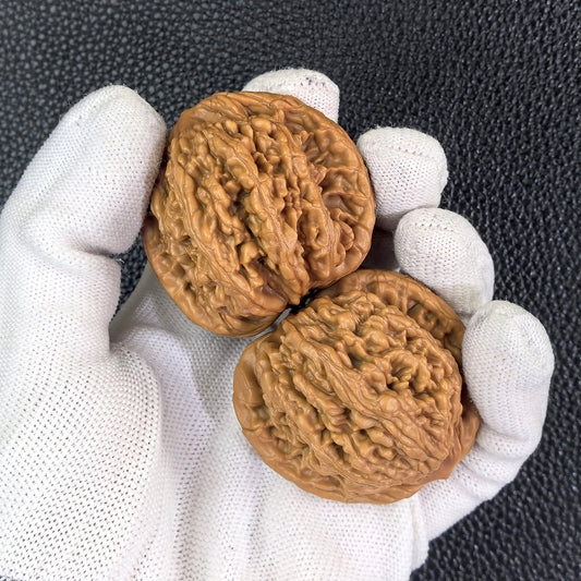 The "Wheat Ear Liger" (Mai Sui Shi Hu Shou) Pair | 47.0mm x 44.0mm | MSSHS-301 - ThePatinaProject