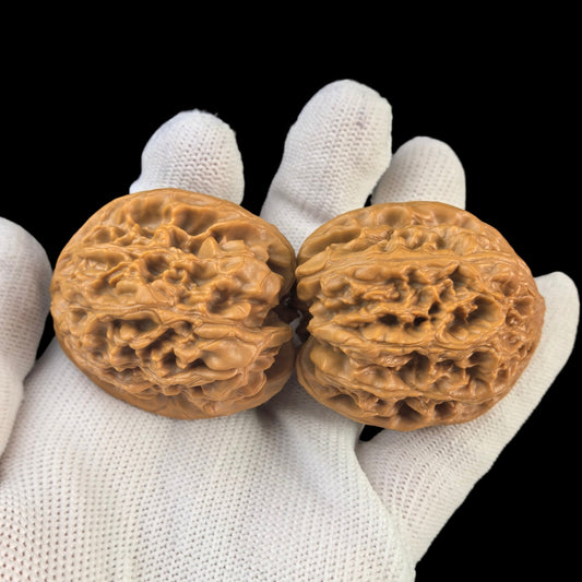 The "Wild Bull" (Yeniu) Lion Head Pair | 41.0mm | YN-05 - ThePatinaProject