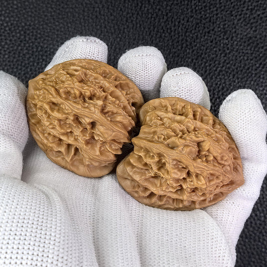 The "Xia Yun Ling" Lion Head Pair | 40.0mm x 37.0mm | XYL-402 - ThePatinaProject