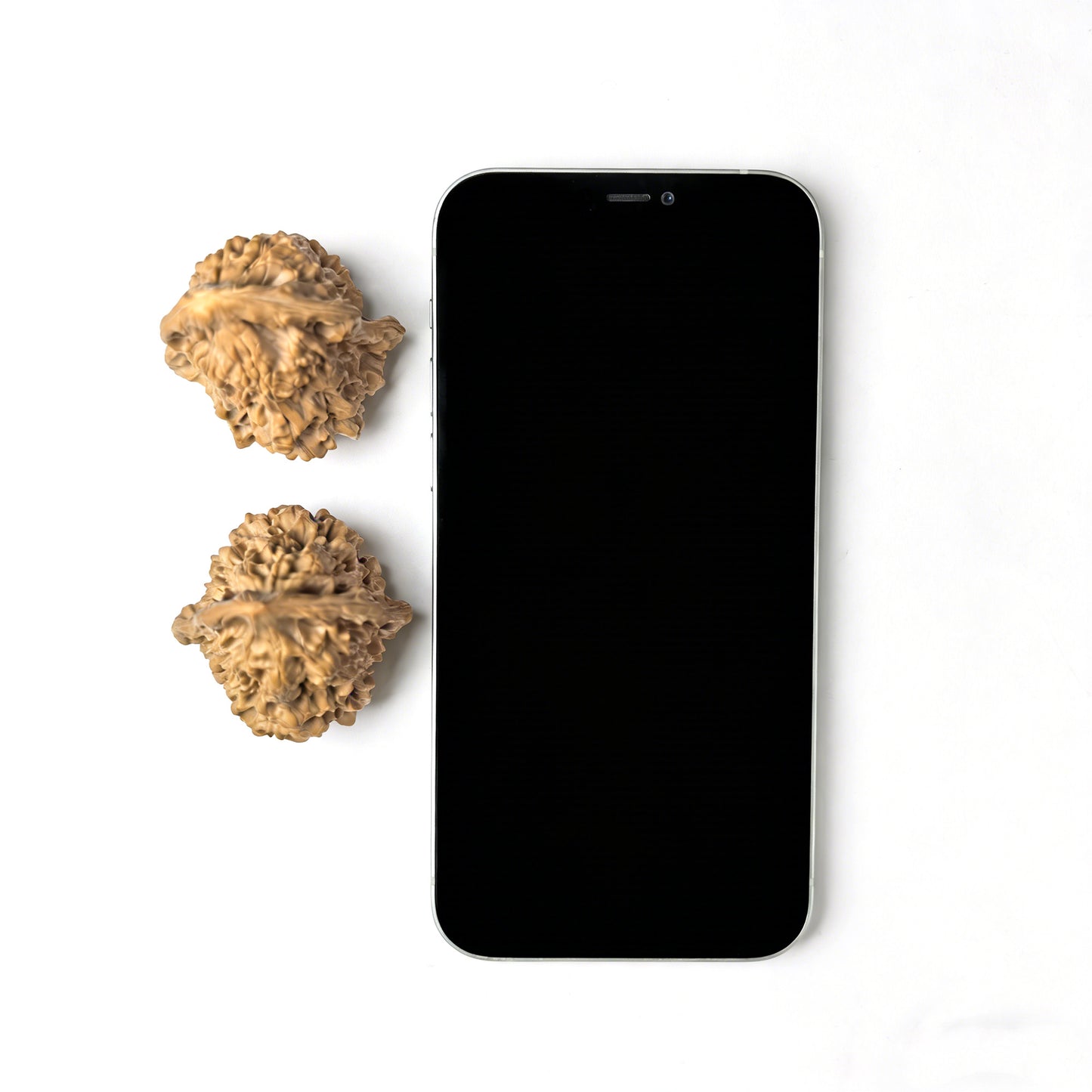 Pair of Fortune Gourd Walnut Hand Exercisers from ThePatinaProject, 42mm x 43mm, featuring intricate carved gourd designs.