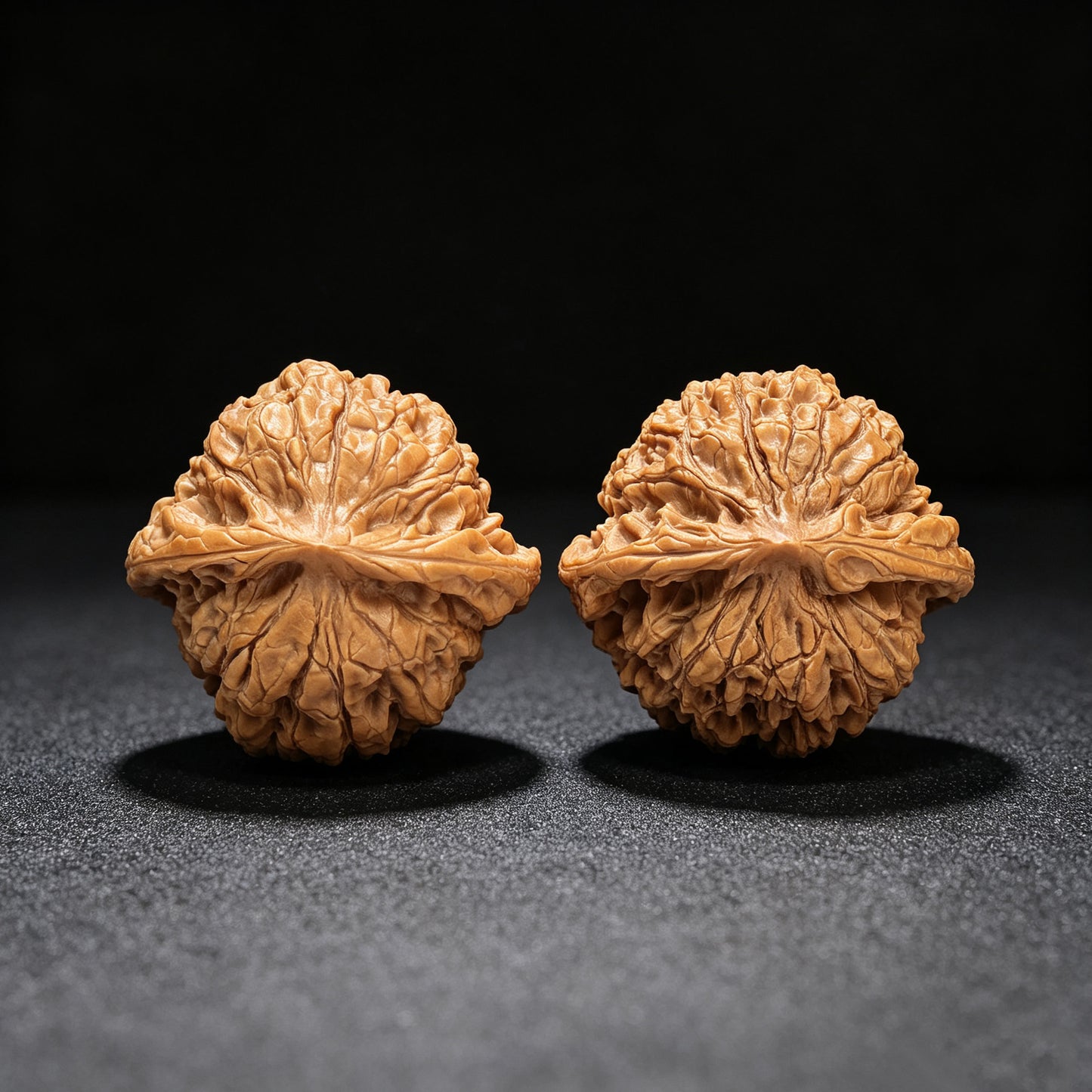 "Dragon Tripod Low Profile" Longding Aizhuang Wenwan Walnuts Pair | 55.0mm x 50.0mm | LD-1552C