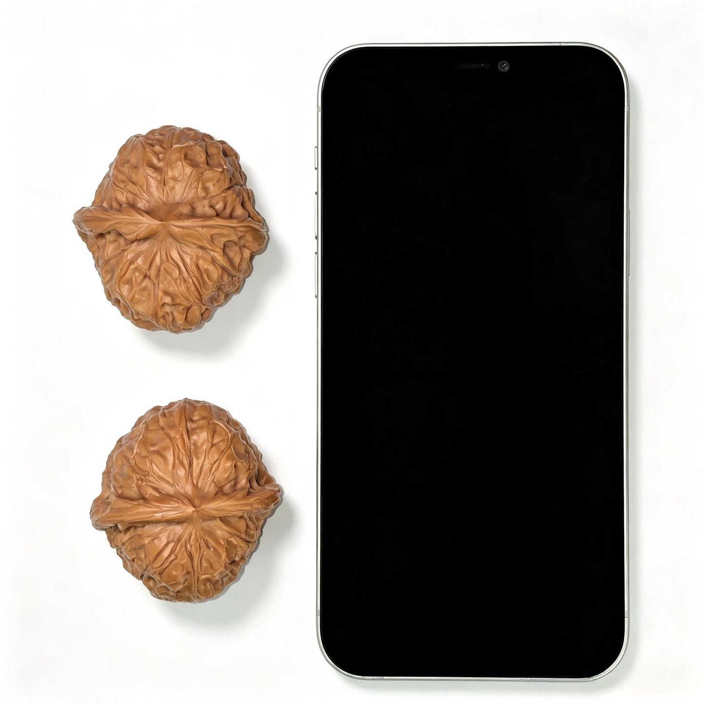 "Flat Pumpkin Dun" Bingxing Nanguadun BJNGD-SY1F4 Low-Profile Wenwan Walnuts Pair | 48.0mm x 44.0mm | BJNGD-SY1F4