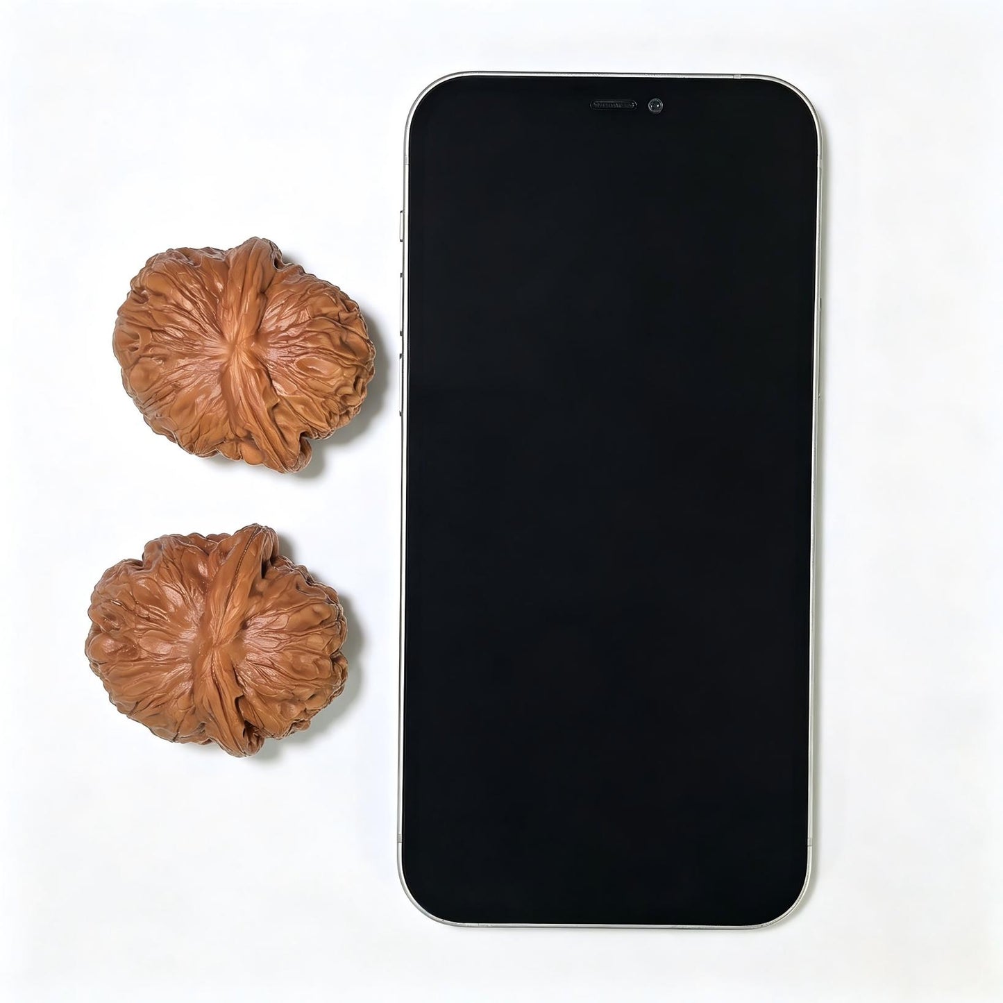 "Pinggu Ingot Clairvoyant Ear" Pinggu Yuanbao Shunfenge Wenwan Walnuts Pair | 39.0mm x 44.0mm | PGYBSFE-CG214E