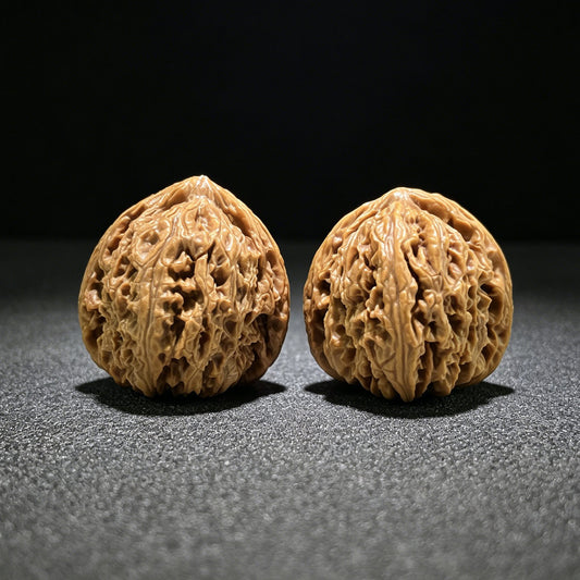 The "Nanjiang Stone" (Nan Jiang Shi) Deep-Bellied EDC Pair | 37.0mm x 39.0mm | NJS-904