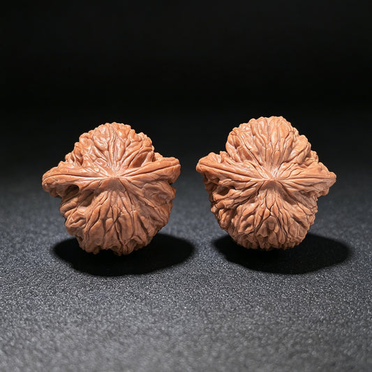 The "Millstone Flying Snake" (Mo Pan Fei She) Matched Pair | 37.0mm x 36.0mm | MOFS-1201E