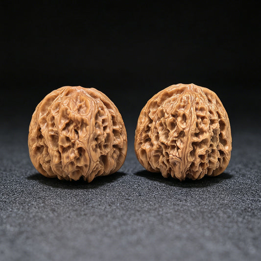 "Nanjiang Stone Red Shell" Nanjiangshi Hongke Wenwan Walnüsse Paar | 41.0mm x 43.0mm | NJS-1511C