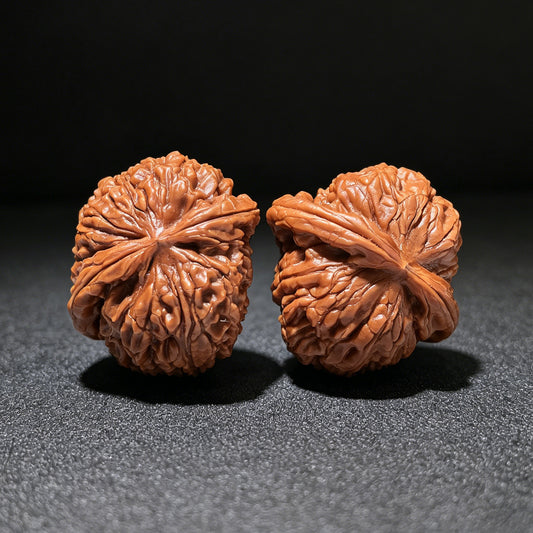 The Rare "Millstone Half-Wall" (Mo Pan Ban Bi) Ergonomic Pair | 37.0mm x 35.0mm | MPBB-1201E