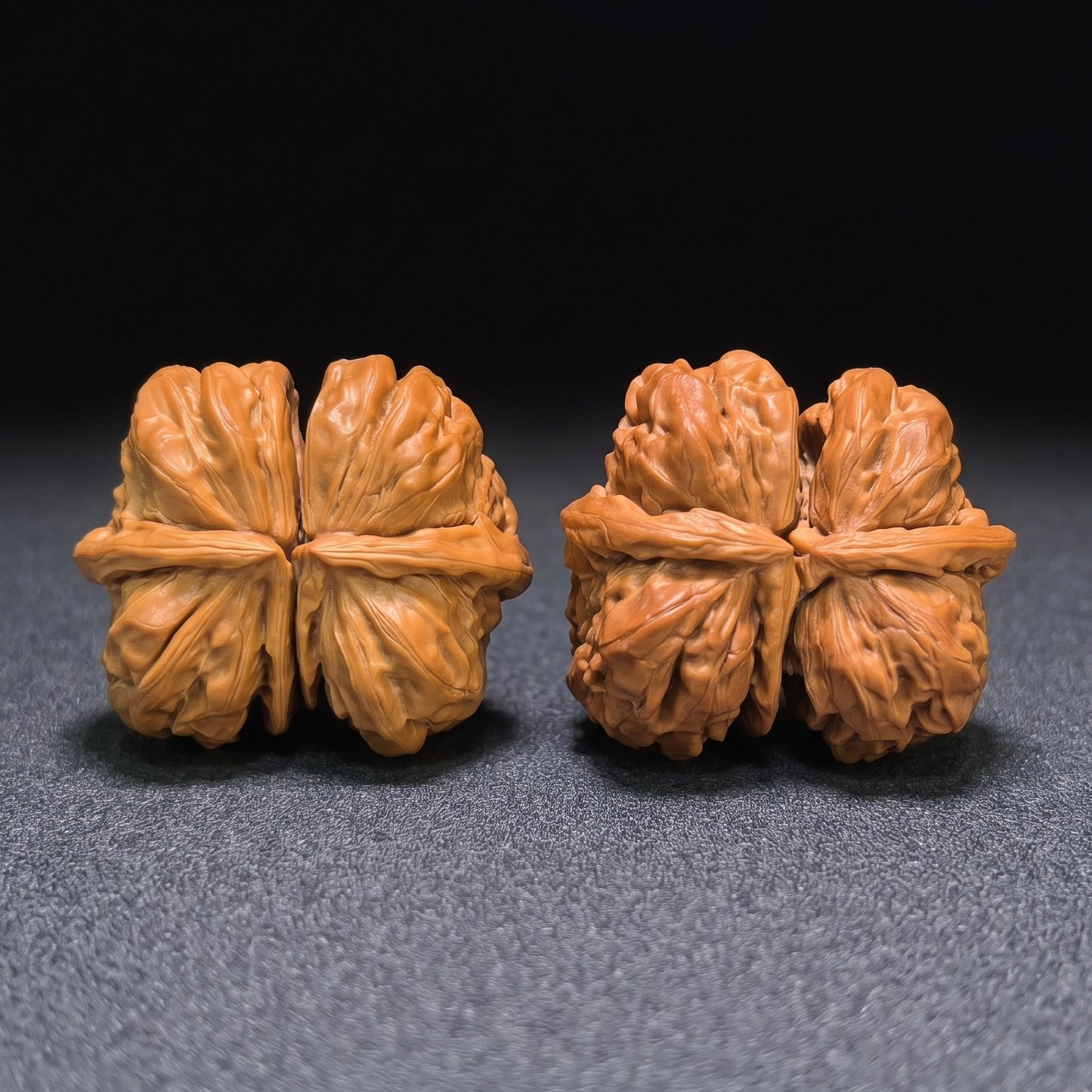 Museum-Grade "Toad Head Butterfly Conjoined Twin" (Ha Ma Tou Hu Die Lian Ti) Wild Scholar Walnut | Ultra-Rare 52.0mm x 45.0mm | High-End Collector Masterpiece | Stock ID: HDLLT-C01E