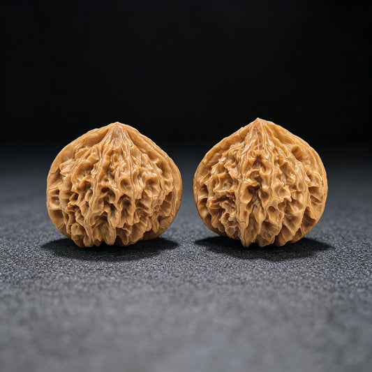 "Lantern Lionhead" Denglong Shizitou Classic Heritage Wenwan Walnuts Pair | 41.0mm x 39.0mm | DL-1501C