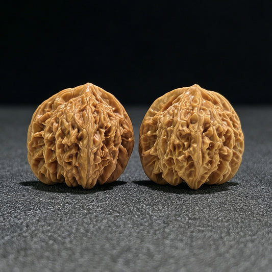 The "Xiayunling" (XYL) Heritage Deep-Belly Lion Head Pair | 42.0mm x 38.0mm | XYL-802