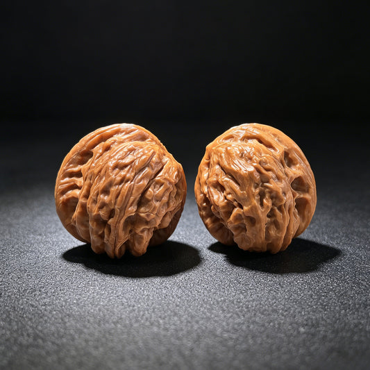 The Rare "Millstone Half-Wall" (Mo Pan Ban Bi) Ergonomic Pair | 33.0mm x 38.0mm | MPBB-1202E