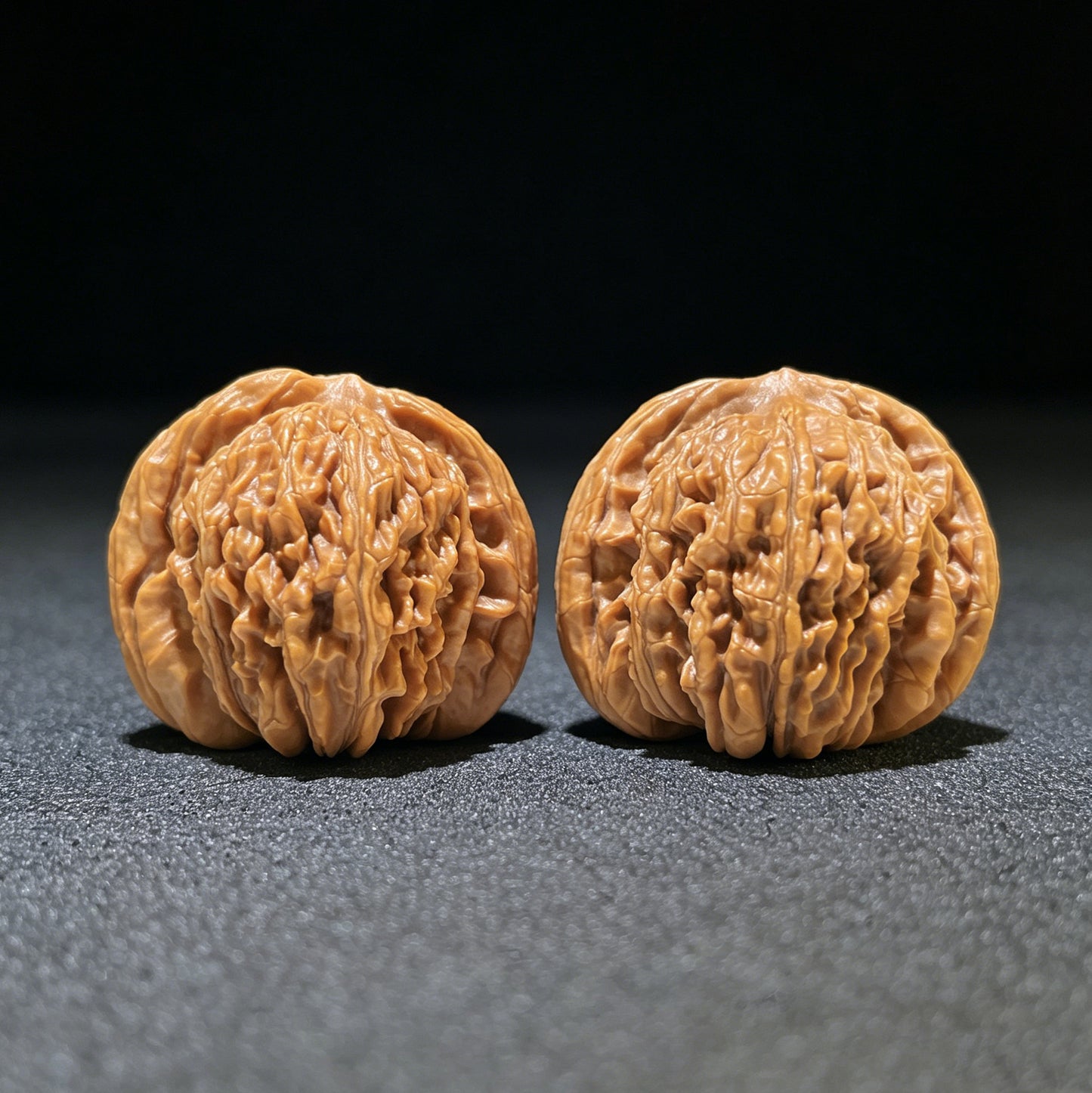 "Four-Story Tower" Sizuolou Wenwan Walnuts (Pair) | 46.0mm x 40.0mm | Stock ID: SZL-1113