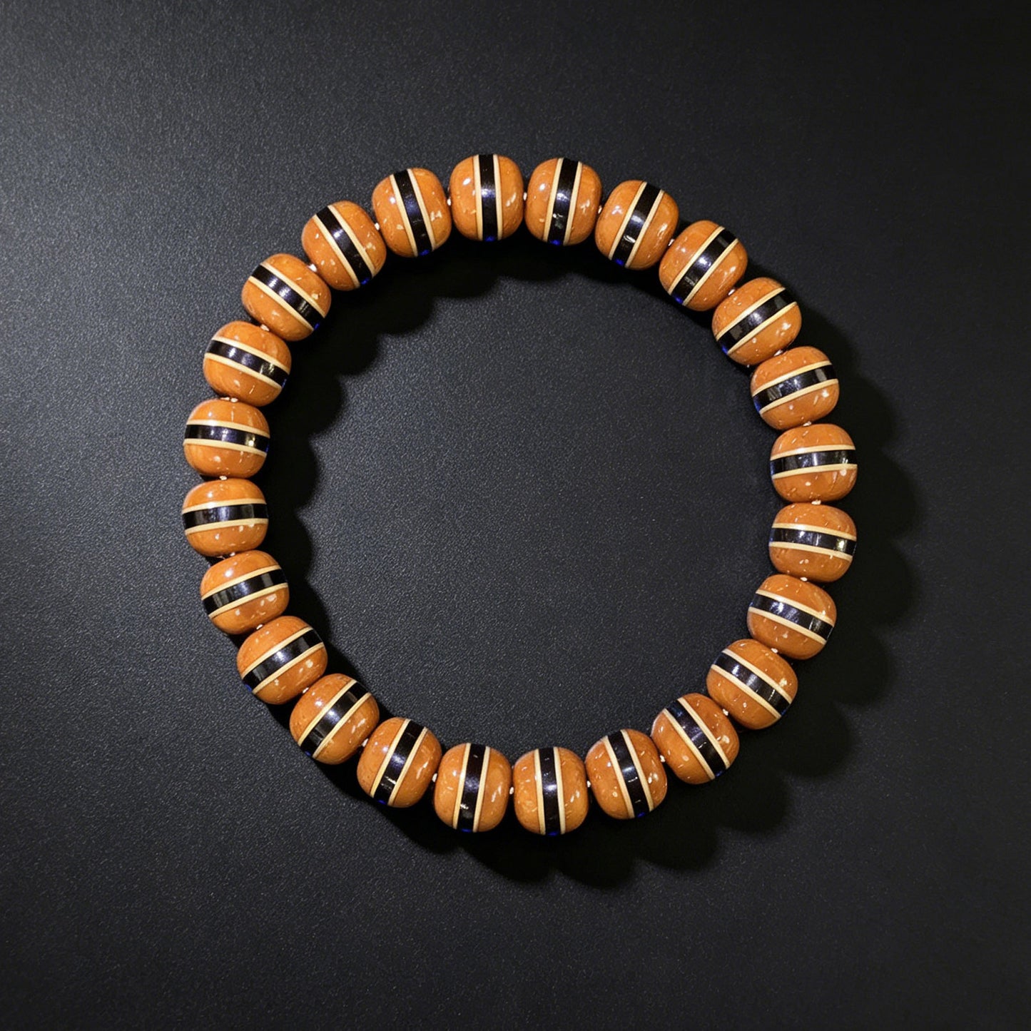 The Avant-Garde "Klein Blue" Zijinshu Choker & Prayer Strand | 10.0mm x 24-Piece Barrel Beads | ZJSSC-101H