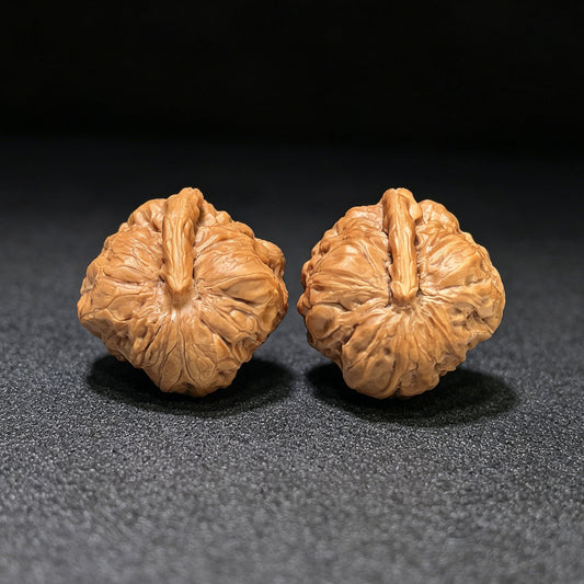 "Pocket Crystal Frog Eagle Beak Smooth Sailing" Sjwyzyf-CG206E Wenwan Walnuts Pair | 35.0mm x 33.0mm | SJWYZYF-CG206E