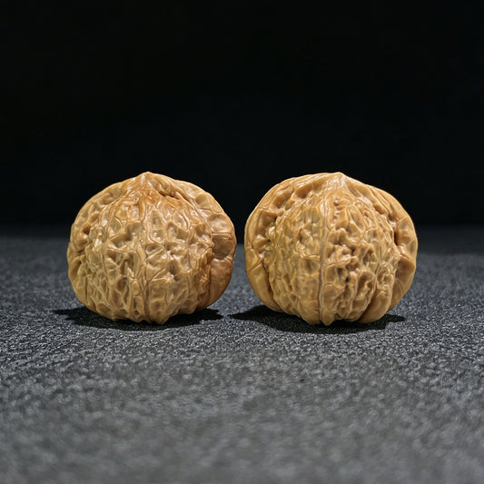 The "Pumpkin Squat" (Nan Gua Dun) Giant Balanced Pair | 42.0mm x 41.0mm | NGD-701