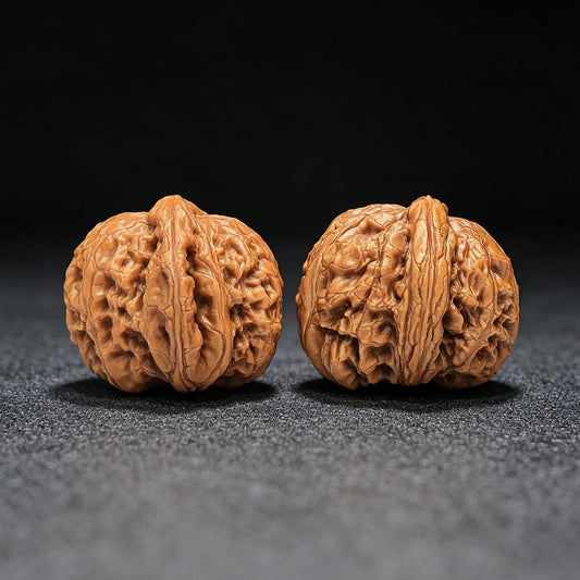 "Pinggu Sycee Turtle-Back Buddha Belly" Pinggu Yuanbao Guibei Fodu Wenwan Walnüsse Paar | 38,0 mm x 40,0 mm | PGYBFD-C238E