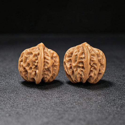 "Cao Great Dragon" Cao Dalong CDL-17D5 Low-Profile Wenwan Walnuts Pair | 35.0mm x 36.0mm | CDL-17D5