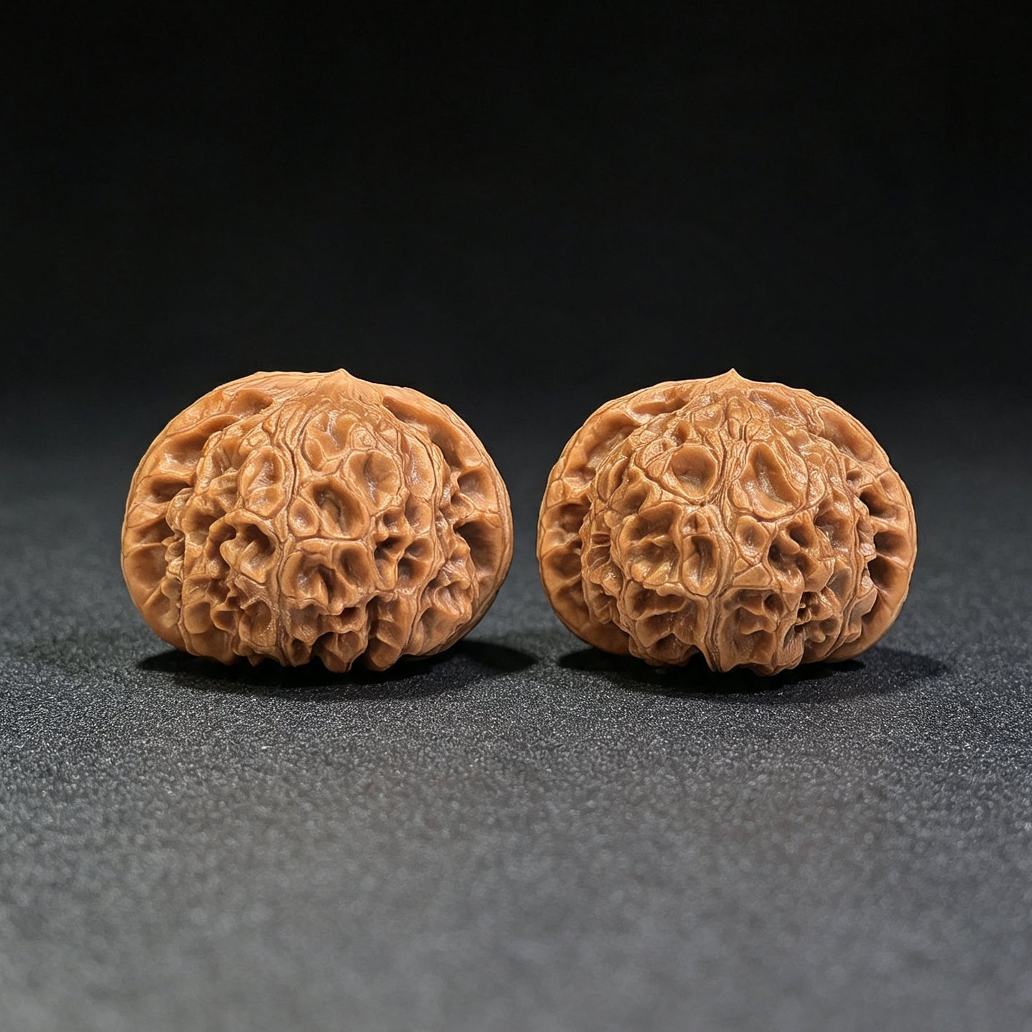 "Palace Lantern" Gongdeng GD-SY1A8 Low-Profile Wenwan Walnuts Pair | 40.0mm x 40.0mm | GD-SY1A8