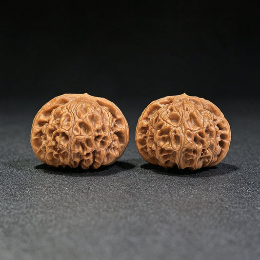 "Palace Lantern" Gongdeng GD-SY1A8 Low-Profile Wenwan Walnuts Pair | 40.0mm x 40.0mm | GD-SY1A8