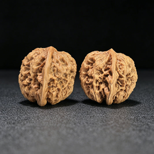 „North China General Shoulder“ Huabei Jiangjunbang Wenwan Walnüsse (Paar) | 40,0 mm x 40,0 mm | Artikel-Nr.: HBJJB-1104