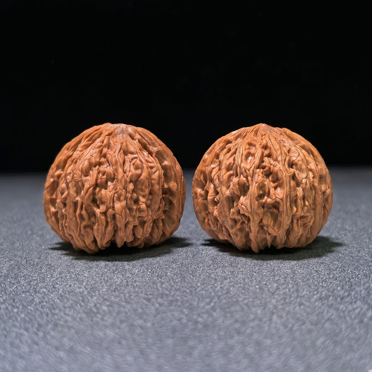 The "Ruby" (Hong Bao Shi) High-Density Compact Deep-Belly Pair | 38.0mm x 37.0mm | HBS-1103