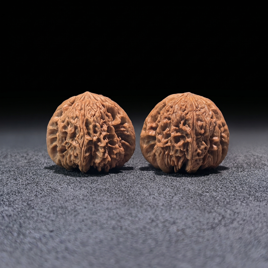 The "Blizzard" (Bao Xue) Pair | Boutique Grade | 44.0mm x 42.0mm | BX-401C