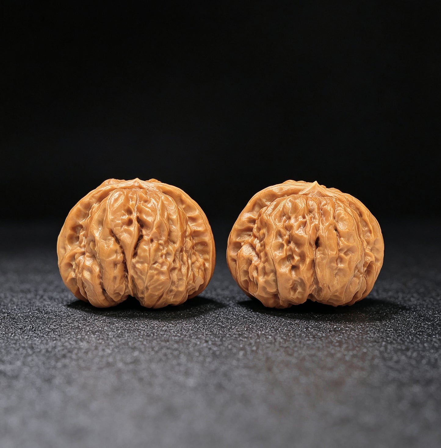 "Toad Head" Hamatou HMT-17H9 Low-Profile Wenwan Walnuts Pair | 40.0mm x 40.0mm | HMT-17H9